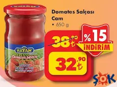 VATAN DOMATES SALÇASI CAM 650 G